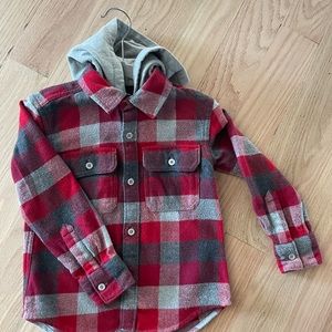 Tucker + Tate Flannel Hoodie Top